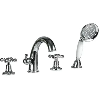 Смеситель на борт ванны Gappo G1189 с душевым гарнитуром, хром