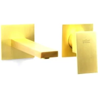 Смеситель для раковины Webert Pegaso PE830606794 встраиваемый, без донного клапана, золотой матовый