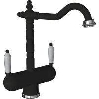 Смеситель для кухни Florentina Ария 333.21H.2113.302 с подключением к фильтру, антрацит
