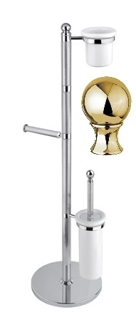 Комплект для туалета золото 24 карат, металл Cezares Olimp OLIMP-WCS-03/24-M