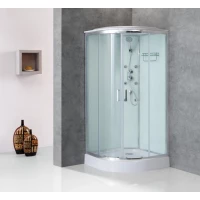 Душевая кабина 80x80x235 см BelBagno UNO-CAB-R-2-80-C-Cr-TOP прозрачное