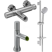 Комплект смесителей Jacob Delafon Toobi E8963-CP + E7329-CP + E99898RU-CP