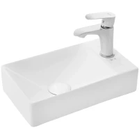 Раковина WeltWasser Aisbach 5111 R 10000004592 37,5x21,5 см R, рукомойник, белый