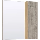 Изображение товара зеркальный шкаф 70x75 см дуб/серый камень l/r runo мальта 00-00001102
