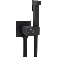 Гигиенический душ WeltWasser Higi Q01 BL 10000013666 CoolStart, со смесителем, черный матовый