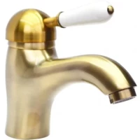 Смеситель для раковины Magliezza Grosso Bianco 50125-br бронза