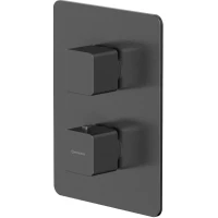 Термостат для ванны Whitecross X X1436GM встраиваемый, оружейная сталь