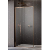 Душевая перегородка Radaway Modo F SL Brushed Copper 50 Left 10419054-93-01L профиль медь матовая, стекло прозрачное
