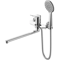 Смеситель для ванны Lemark Ortus LM11351C универсальный, с душевым гарнитуром, хром