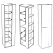 Пенал подвесной белый глянец/антик Corozo Гольф SD-00000333 - 4
