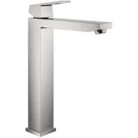 Смеситель для раковины Grohe Eurocube 23406DC0 без донного клапана, суперсталь