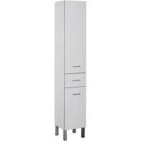 Пенал Aquanet Верона 00178973 напольный R, с бельевой корзиной, белый