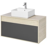 Тумба серый графит/дуб орегон 100 см Акватон Лофт Урбан 1A247701LQX60