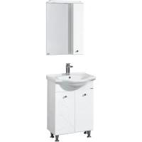 Комплект мебели белый глянец 66 см Акватон Лиана 1A165701LL010 + 1WH109651 + 1A166202LL01R