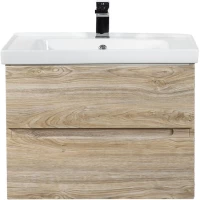 Тумба под раковину Art&Max Techno AM-Techno-700-2C-SO-LW823 67 см, подвесная, дуб мелфорд
