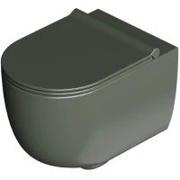 Унитаз подвесной Alice Unica 32254195 безободковый, торнадо, сосна глянец