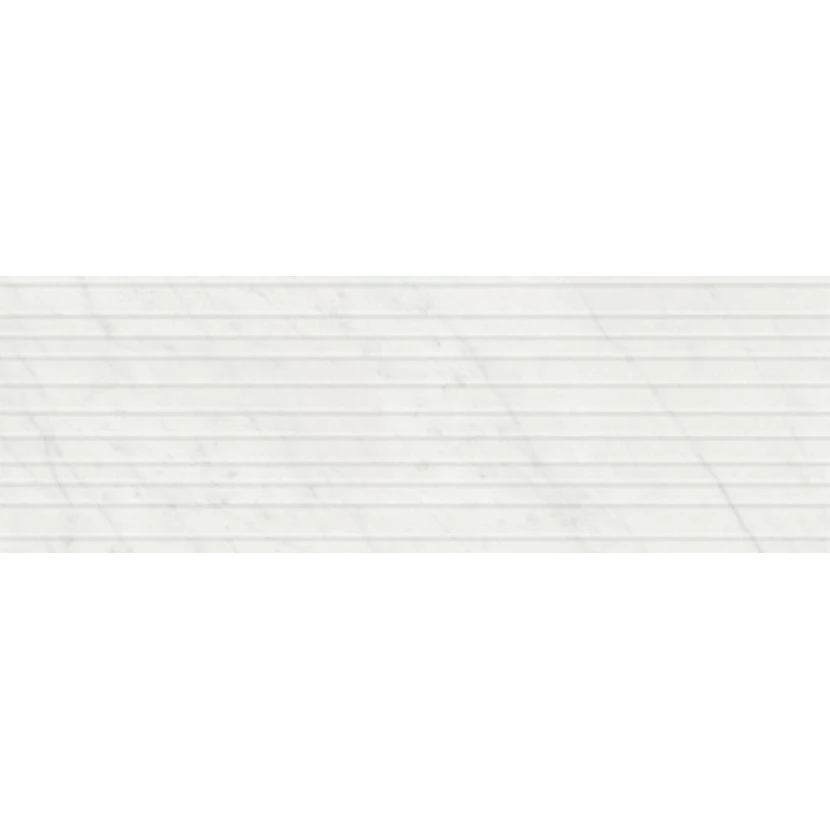 Плитка 12102R Борсари белый структура обрезной 25x75