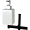 Комплект для туалета Stil Haus Urania U21D(23-BI) напольный, черный матовый/белый - 4