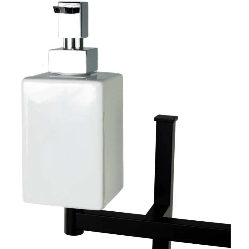 Комплект для туалета Stil Haus Urania U21D(23-BI) напольный, черный матовый/белый