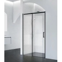 Душевая дверь 120 см BelBagno ACQUA-BF-1-120-C-NERO прозрачное