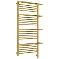 Полотенцесушитель электрический 1200x600 золотой МЭМ правый Сунержа Богема с полкой 3.0 03-5809-1260