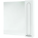 Изображение товара зеркальный шкаф 84x80 см белый глянец серебряная патина l/r bellezza тиффани 4610514000395