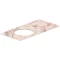 Столешница 96,8 см розовый глянец для раковин встраиваемых сверху Kerama Marazzi Cono Ониче CO2.SG567602R\97 - 1