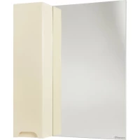 Зеркальный шкаф 65x80 см бежевый глянец L Bellezza Андрэа 4619010002070