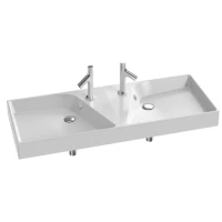 Раковина двойная подвесная 120x46 см Jacob Delafon Rythmik EXM112-00