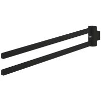 Полотенцедержатель Grohe Selection 41219KF0 44,1 см, поворотный, двойной, черный матовый