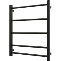 Полотенцесушитель электрический Grota Simple 4640155300578 600x430, ТЭН левый/правый, черный матовый