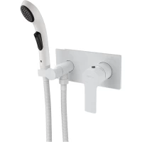 Гигиенический душ Elghansa Berkshire 15Q0943-White (Set-101) со смесителем, белый матовый