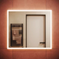 Зеркало Sancos Palace PA800 80x70 см, с LED-подсветкой, сенсорным выключателем, диммером