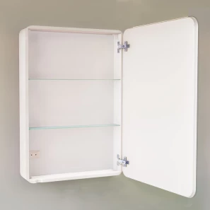 Изображение товара зеркальный шкаф 60x85,5 см белый жемчуг r jorno pastel pas.03.60/w