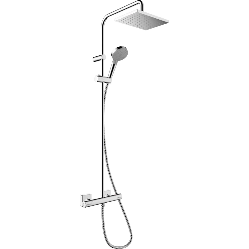 Душевая система Hansgrohe Vernis Shape Showerpipe 230 1jet Green 26319000 Душевая система Hansgrohe Vernis Shape Showerpipe 230 1jet Green 26319000