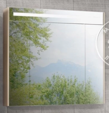 Зеркальный шкаф Блент 100 кремовый Акватон 1A166502BLA70 - фото 1