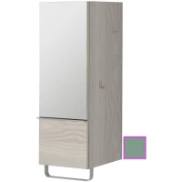 Полуколонна оливковый матовый с зеркальной дверцей шарниры слева Jacob Delafon Odeon Up EB893G-M47