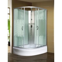 Душевая кабина Мономах Б/К 100/70/24 МЗ R 10000005808 100x70x206 см R, без крыши, средний поддон, профиль матовый хром, стекло интимато