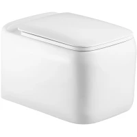 Унитаз подвесной Black & White Gravity 790WX безободковый, торнадо, с сиденьем микролифт, белый 