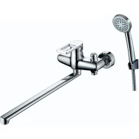 Смеситель для ванны D-Lin D149308 универсальный, с душевым гарнитуром, хром