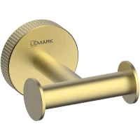 Крючок Lemark Beluga LMA-8011S-BRLG двойной, для ванны, светлое золото матовый