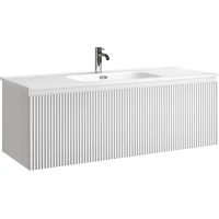Тумба под раковину Sancos Snob R 1.0 SNR1.0120W 119,5 см, подвесная, белый матовый
