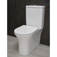 Унитаз-компакт GID Tn2126 безободковый, с сиденьем микролифт, белый