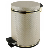 Мусорное ведро 3л, бежевый золото точки Camelos 03PLG-10-9