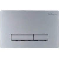 Кнопка смыва BelBagno Genova BB020-GV-CHROME.M для инсталляции, матовый хром