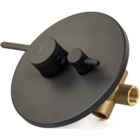 Смеситель для ванны Emmevi Filobrass 85029/NEO встраиваемый, черный матовый