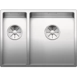 Изображение товара кухонная мойка blanco claron 340/180-if infino зеркальная полированная сталь 521608