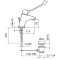Смеситель для раковины с донным клапаном Webert Sax SX831002015 - 2