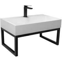 Консоль с раковиной Rea Goya REA-U8902+U8668 черный