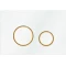 Кнопка смыва Veconi Round Design VFRD004WHG для инсталляции, белый глянец/золотой матовый/белый глянец - 1